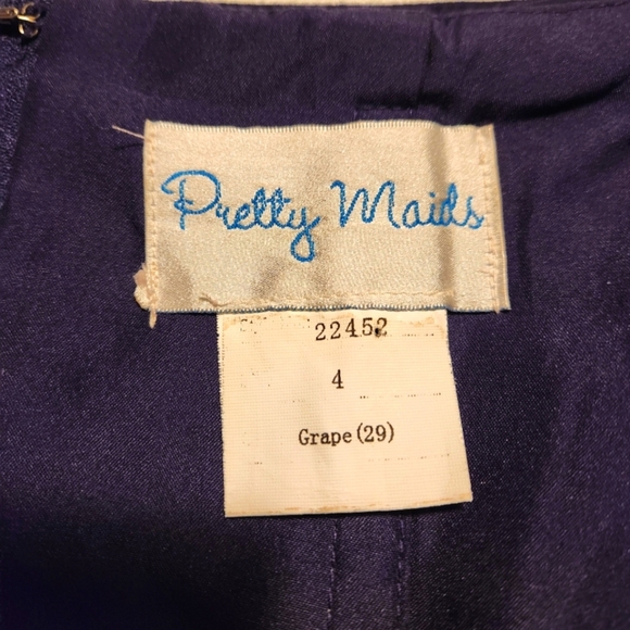 Pretty Maids Purple Halter Gown - Picture 7 of 8